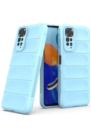 Uray store Xiaomi Redmi Note 11 Kılıf Optimum Silikon - Sky Blue
