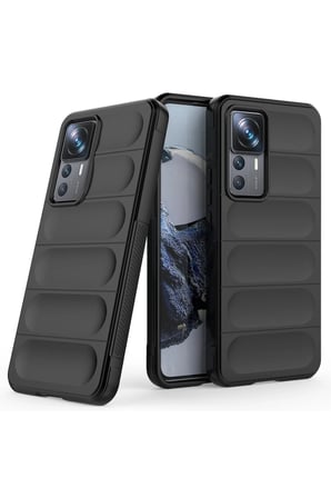 Uray store Xiaomi Mi 12T Pro Kılıf Optimum Silikon - Siyah