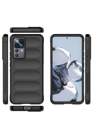 Uray store Xiaomi Mi 12T Pro Kılıf Optimum Silikon - Siyah