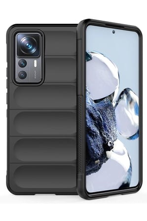 Uray store Xiaomi Mi 12T Pro Kılıf Optimum Silikon - Siyah