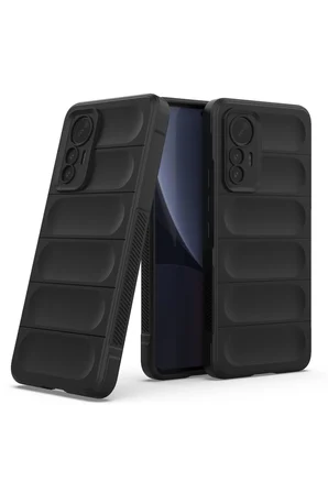 Uray store Xiaomi Mi 12 Lite Kılıf Optimum Silikon - Siyah