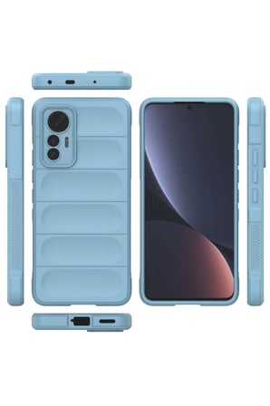 Uray store Xiaomi Mi 12 Lite Kılıf Optimum Silikon - Sky Blue