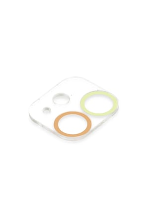 Uray store Apple iPhone 12 Mini Renkli Kamera Lens Koruma Cam - Sarı-Turuncu