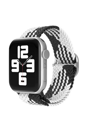 Uray store Apple Watch 38mm Star Kordon - Siyah-Beyaz