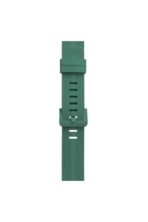 Uray store Apple Watch 38mm KR408 Çizgili Silikon Kordon - Yeşil