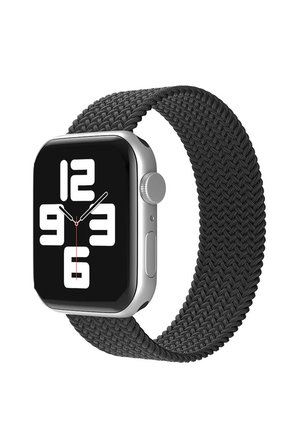 Uray store Apple Watch 38mm Ayarlı Solo Silikon Kordon - Siyah