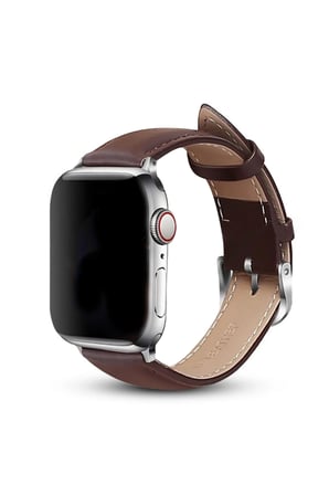 Uray store Apple Watch 42mm NL26 Deri Kordon - Kahverengi