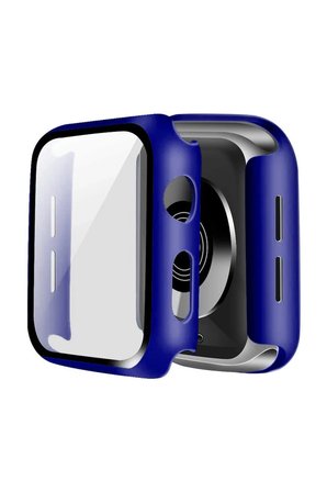 Uray store Apple Watch 38mm Camlı Kasa Ekran Koruyucu - Lacivert