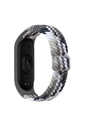 Uray store Xiaomi Mi Band 6 Star Kordon - Gri-Siyah