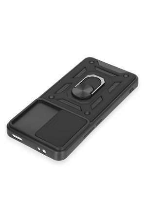 Uray store Xiaomi Mi 12T Pro Kılıf Pars Lens Yüzüklü Silikon - Siyah