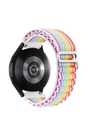 Uray store Watch 20mm KR410 Kumaş Kordon - Gökkuşağı