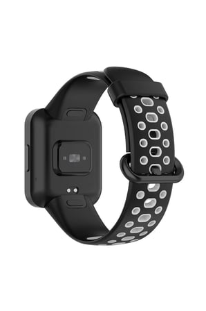 Uray store Xiaomi Redmi Watch 2 Spor Delikli Kordon - Siyah-Gri
