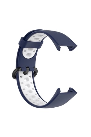Uray store Xiaomi Redmi Watch 2 Spor Delikli Kordon - Lacivert-Beyaz