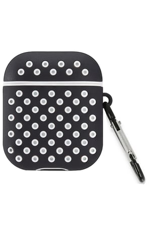 Uray store Apple Airpods 2 (2.nesil) Spor Delikli Kılıf - Siyah-Beyaz