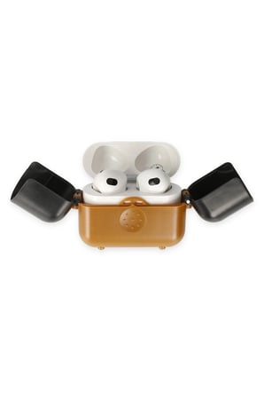 Uray store Apple Airpods 3 (3.nesil) Basmalı Kılıf - Kahverengi-Siyah