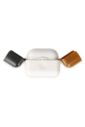 Uray store Apple Airpods 3 (3.nesil) Basmalı Kılıf - Beyaz-Siyah-Kahverengi