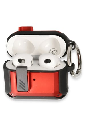 Uray store Apple Airpods 3 (3.nesil) Truva Kılıf - Kırmızı