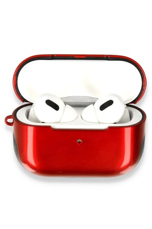 Uray store Apple Airpods Pro (1.nesil) 3in1 Kılıf - Kırmızı