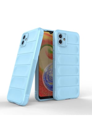 Uray store Samsung Galaxy A04E Kılıf Optimum Silikon - Sky Blue
