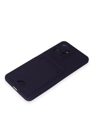 Uray store Xiaomi Redmi Note 12 4G Kılıf Kelvin Kartvizitli Silikon - Derin Mor
