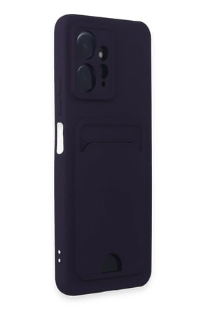 Uray store Xiaomi Redmi Note 12 4G Kılıf Kelvin Kartvizitli Silikon - Derin Mor