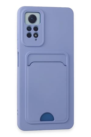 Uray store Xiaomi Redmi Note 11 Pro Kılıf Kelvin Kartvizitli Silikon - Lila