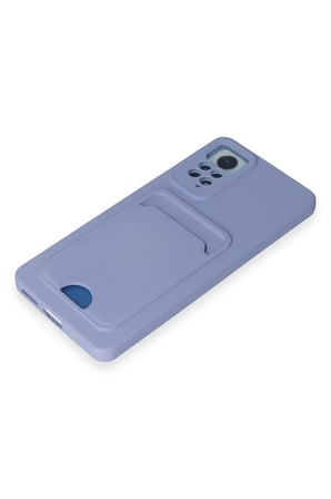 Uray store Xiaomi Redmi Note 11 Pro Kılıf Kelvin Kartvizitli Silikon - Lila