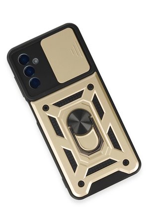 Uray store Samsung Galaxy A14 4G Kılıf Pars Lens Yüzüklü Silikon - Gold