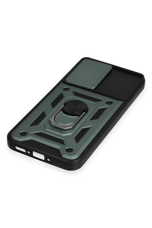 Uray store Samsung Galaxy A34 5G Kılıf Pars Lens Yüzüklü Silikon - Yeşil