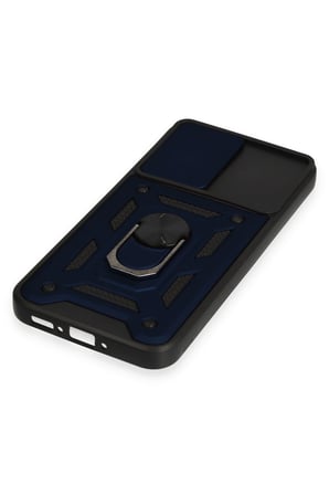 Uray store Samsung Galaxy A54 5G Kılıf Pars Lens Yüzüklü Silikon - Lacivert