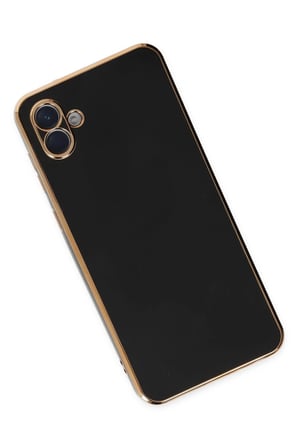 Uray store Samsung Galaxy A04E Kılıf Volet Silikon - Siyah
