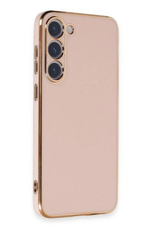 Uray store Samsung Galaxy S23 Kılıf Volet Silikon - Pembe
