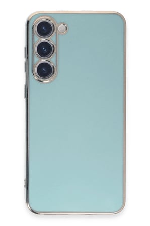 Uray store Samsung Galaxy S23 Kılıf Volet Silikon - Açık Yeşil
