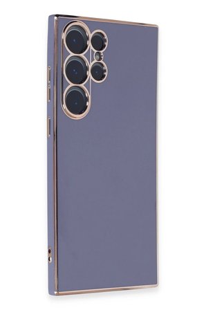 Uray store Samsung Galaxy S23 Ultra Kılıf Volet Silikon - Mavi