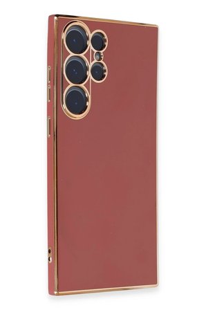 Uray store Samsung Galaxy S23 Ultra Kılıf Volet Silikon - Kırmızı