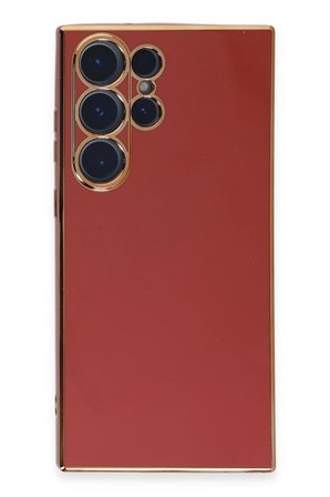 Uray store Samsung Galaxy S23 Ultra Kılıf Volet Silikon - Kırmızı