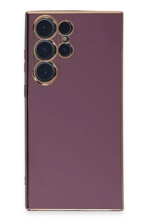 Uray store Samsung Galaxy S23 Ultra Kılıf Volet Silikon - Mor