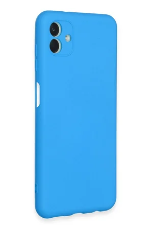 Uray store Samsung Galaxy A04E Kılıf Nano içi Kadife Silikon - Mavi