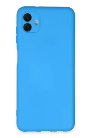 Uray store Samsung Galaxy A04E Kılıf Nano içi Kadife Silikon - Mavi