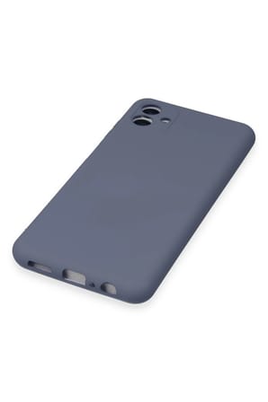 Uray store Samsung Galaxy A04E Kılıf Nano içi Kadife Silikon - Gri