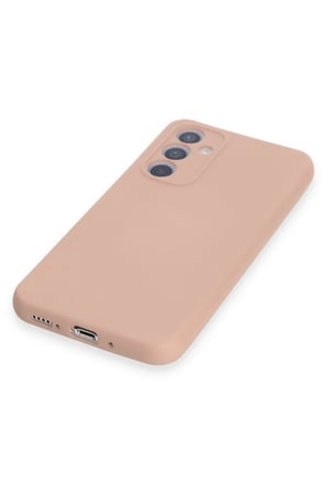 Uray store Samsung Galaxy A54 5G Kılıf Nano içi Kadife Silikon - Pudra