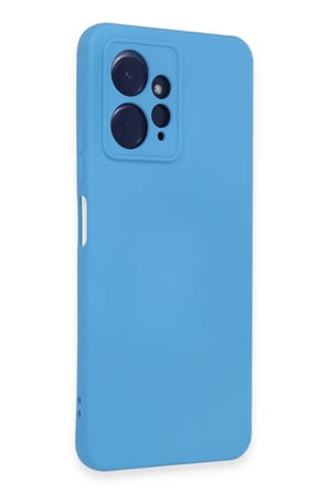 Uray store Xiaomi Redmi Note 12 4G Kılıf Nano içi Kadife Silikon - Mavi