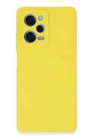 Uray store Xiaomi Redmi Note 12 Pro 5G Kılıf Nano içi Kadife Silikon - Sarı