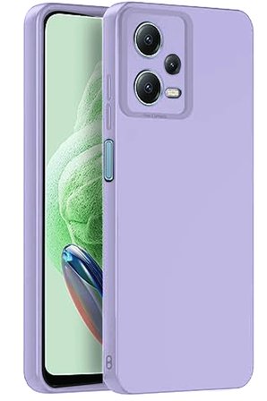 Uray store Xiaomi Redmi Note 12 Pro 5G Kılıf Nano içi Kadife Silikon - Lila
