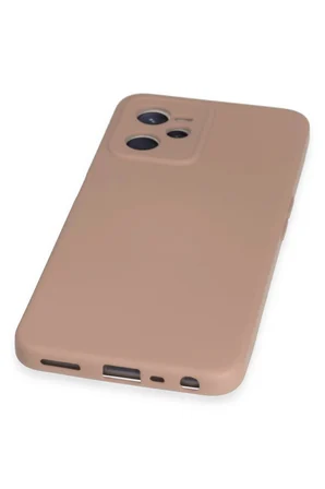Uray store Realme C35 Kılıf Nano içi Kadife Silikon - Pudra