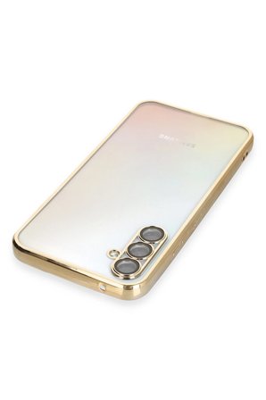 Uray store Samsung Galaxy A34 5G Kılıf Razer Lensli Silikon - Gold