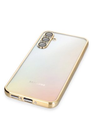 Uray store Samsung Galaxy A34 5G Kılıf Razer Lensli Silikon - Gold