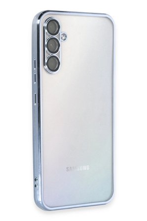 Uray store Samsung Galaxy A34 5G Kılıf Razer Lensli Silikon - Açık Mavi