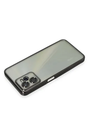 Uray store Realme C35 Kılıf Razer Lensli Silikon - Siyah