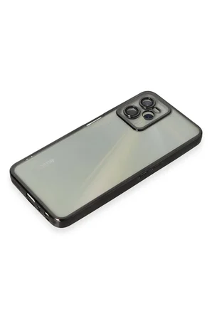 Uray store Realme C35 Kılıf Razer Lensli Silikon - Siyah